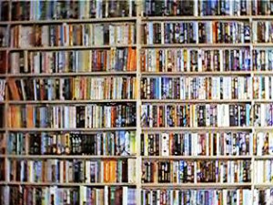 wall of books 