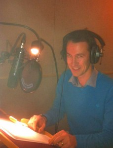 Brendan Foley records audiobook