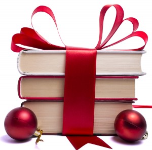 Gift wrapped books for Christmas