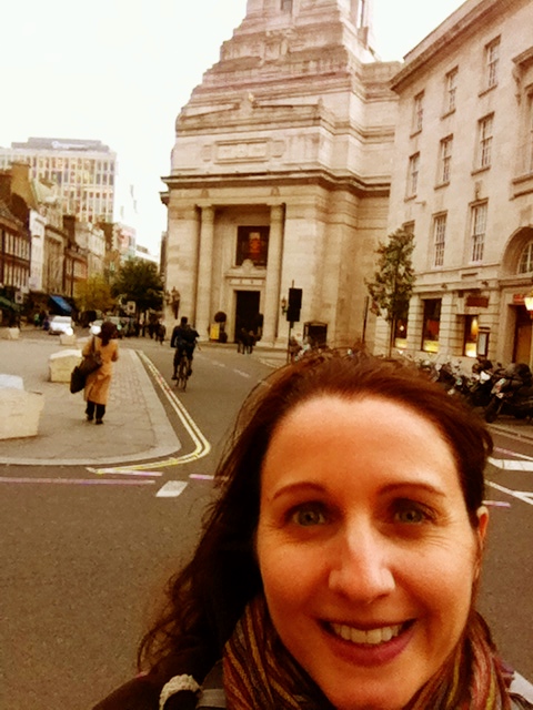 Me outside the Grand Lodge of England (freemasons) which I use as a setting in Exodus
