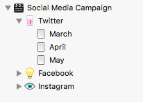 Scrivener social media campaign