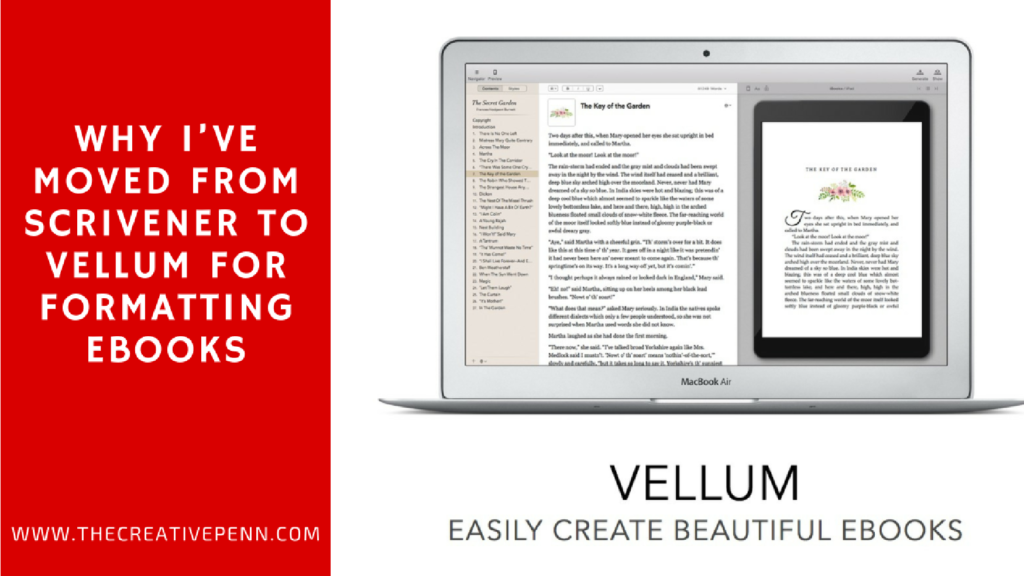 Why I’ve Moved From Scrivener To Vellum For Formatting Ebooks The