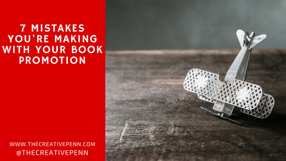 Mistakes with book promotion