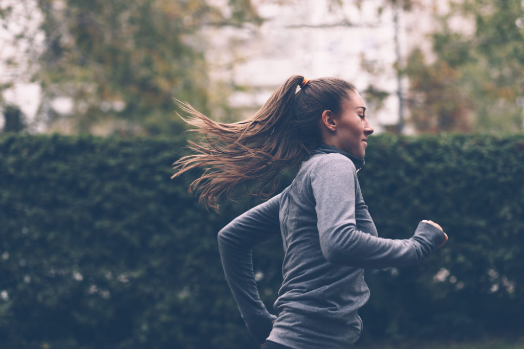 woman running