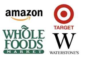 amazon wholefoods target waterstones