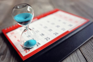 time schedule deadline hourglass
