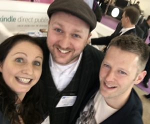 Joanna Penn with James P Sumner and Joseph Alexander LBF2018