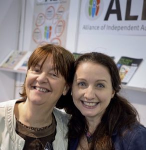 Orna Ross with Joanna Penn LBF 2018