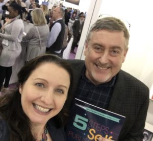Joanna Penn with Steven Spatz from BookBaby LBF2018