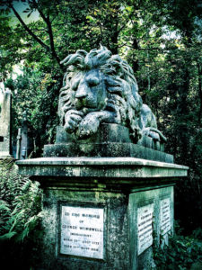 Highgate cemetery Lion