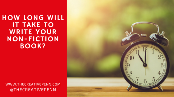 How long will it take to write your non-fiction book