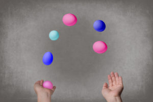 juggling eggs