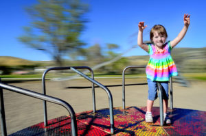 writing about 5 senses merry go round