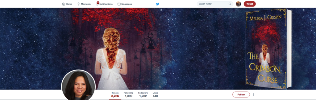 Melissa J Crispin Twitter banner