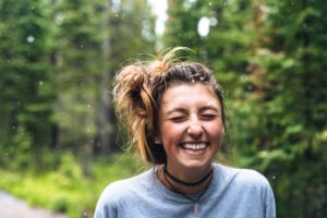 laughing woman