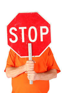 Man with Stop Sign