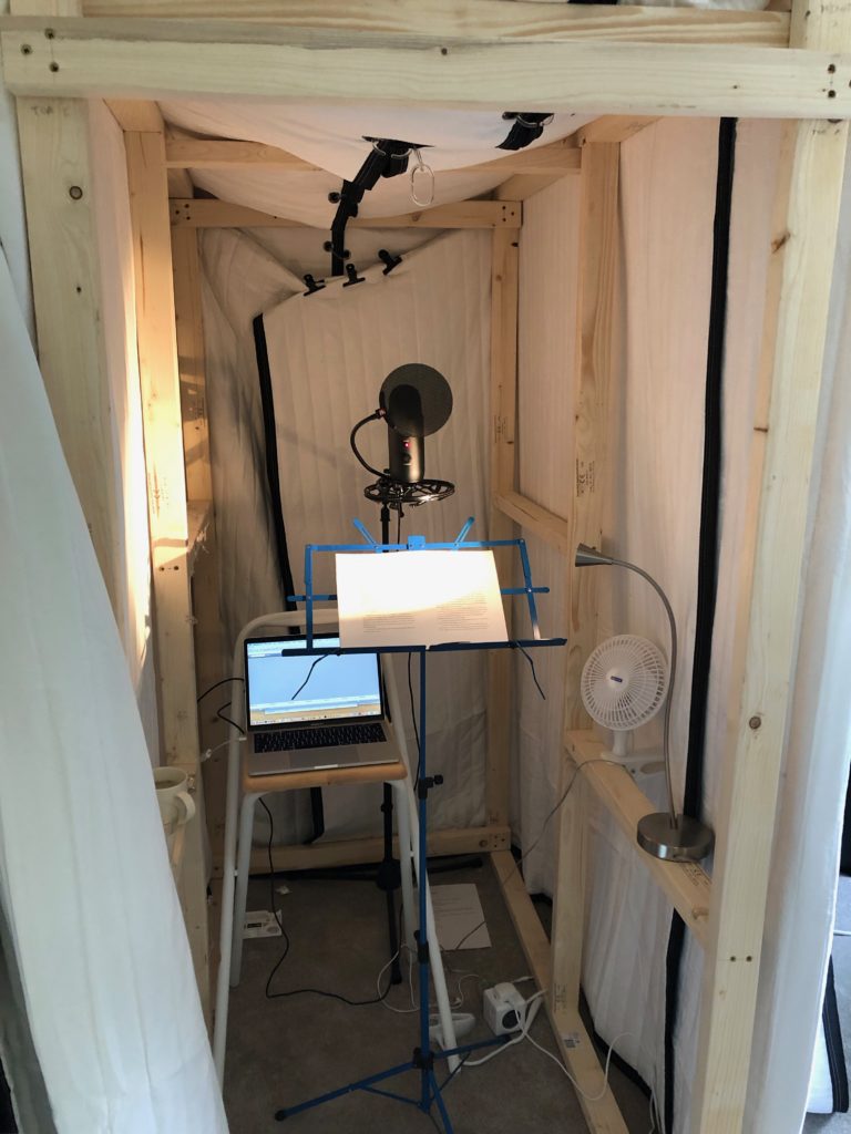 Joanna Penn audio sound booth