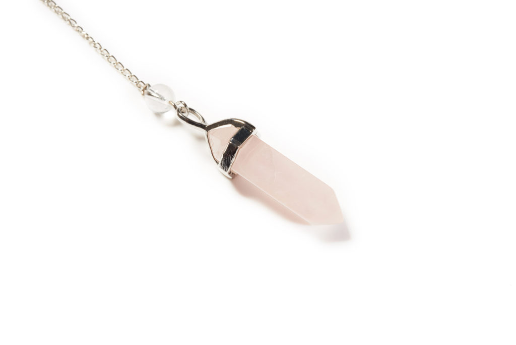 pink crystal pendulum