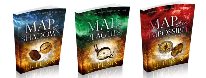 Mapwalker dark fantasy trilogy by J.F.Penn