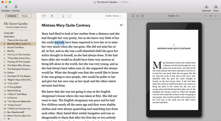 Vellum software for ebook and print formatting