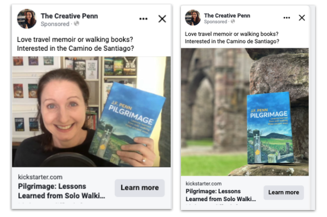 Facebook ads for Pilgrimage